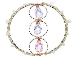 beaded hoop